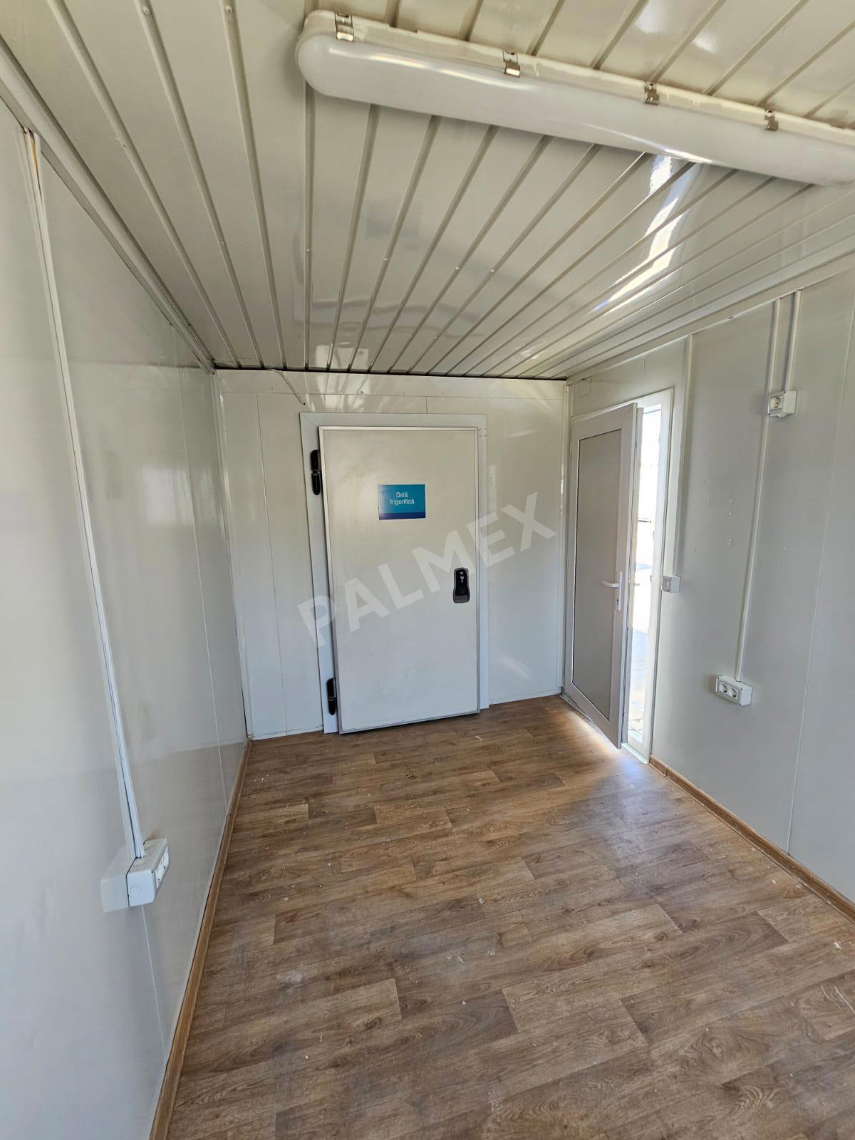 Container Birou + Camera Frig 7.5x2.4m Alb PALMEX