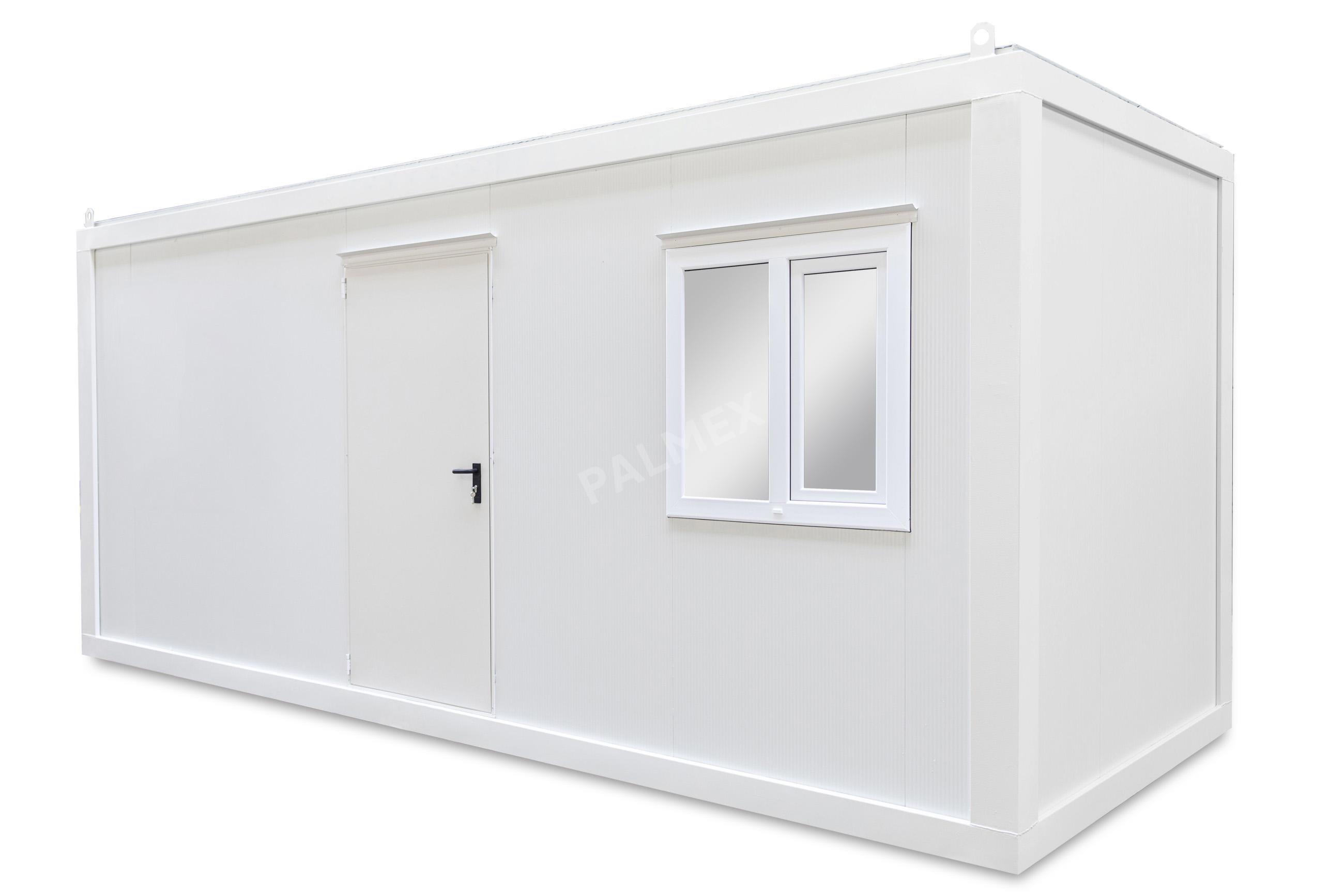 Container de Locuit 6m HI-FIX cu WC si Dus Panou Alb PALMEX