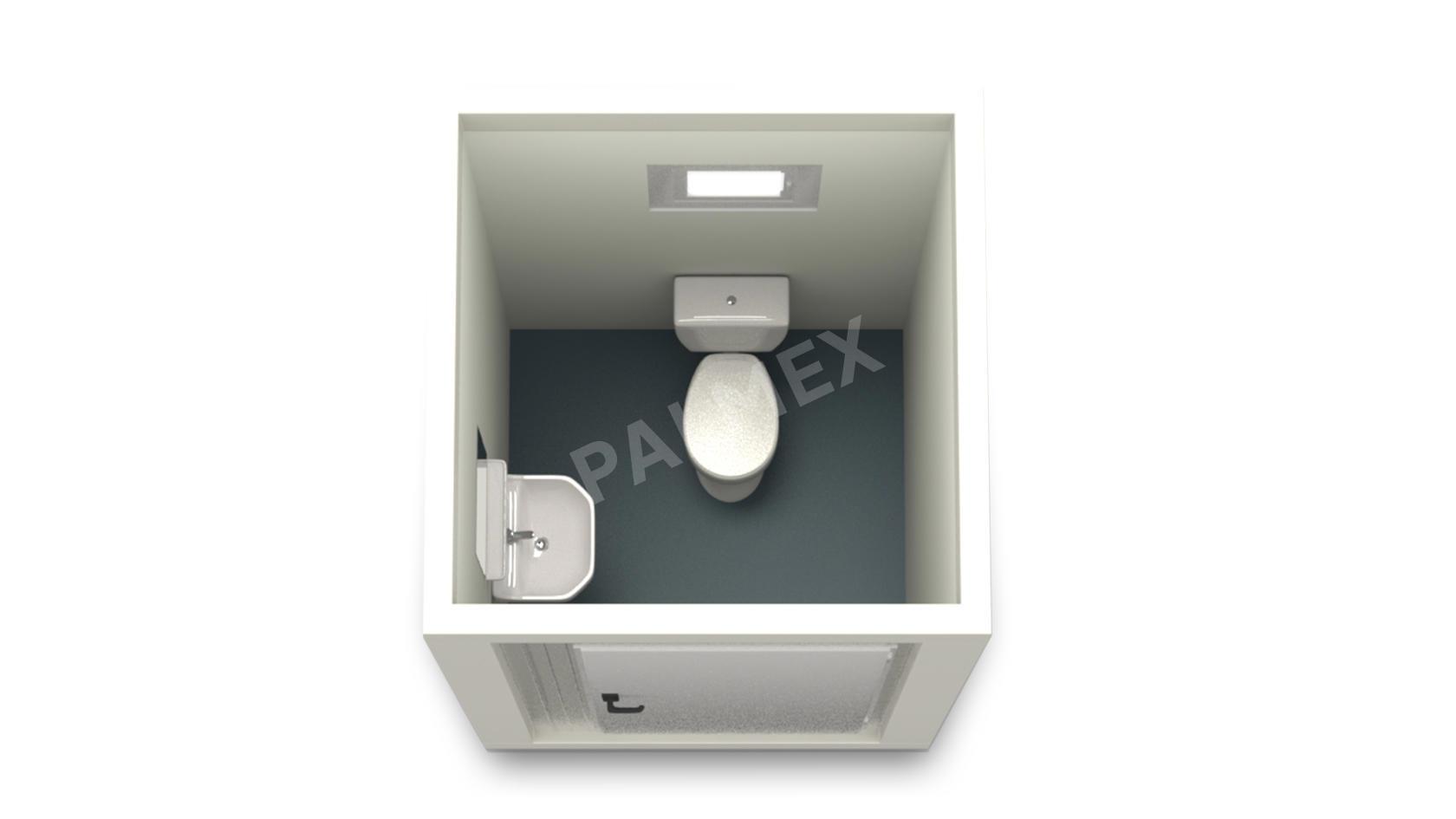 Container Sanitar 1.5m HI-Fix cu WC alb PALMEX