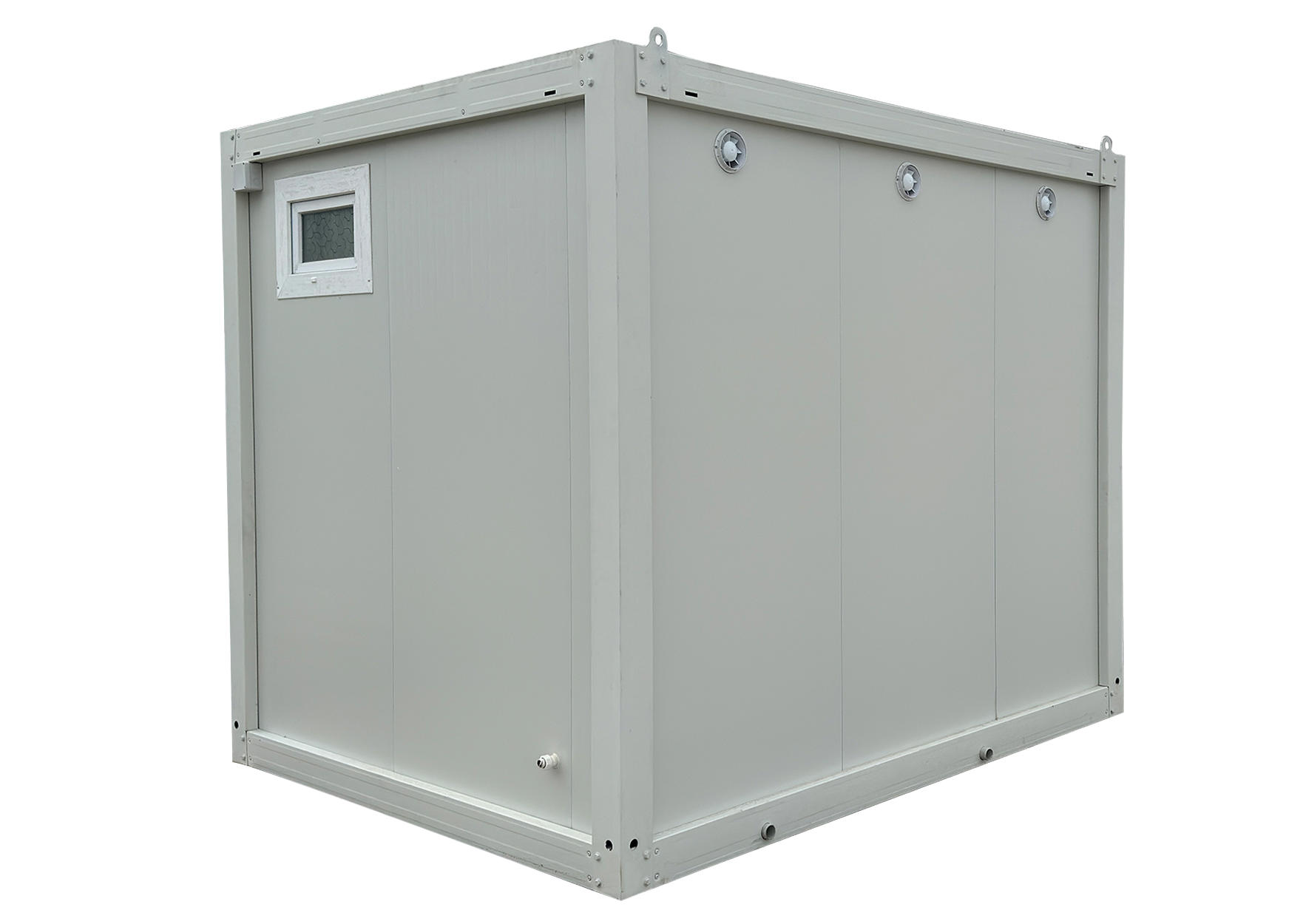 Container Sanitar 3m Type 3, cu 3 Cabine Dus Alb PALMEX