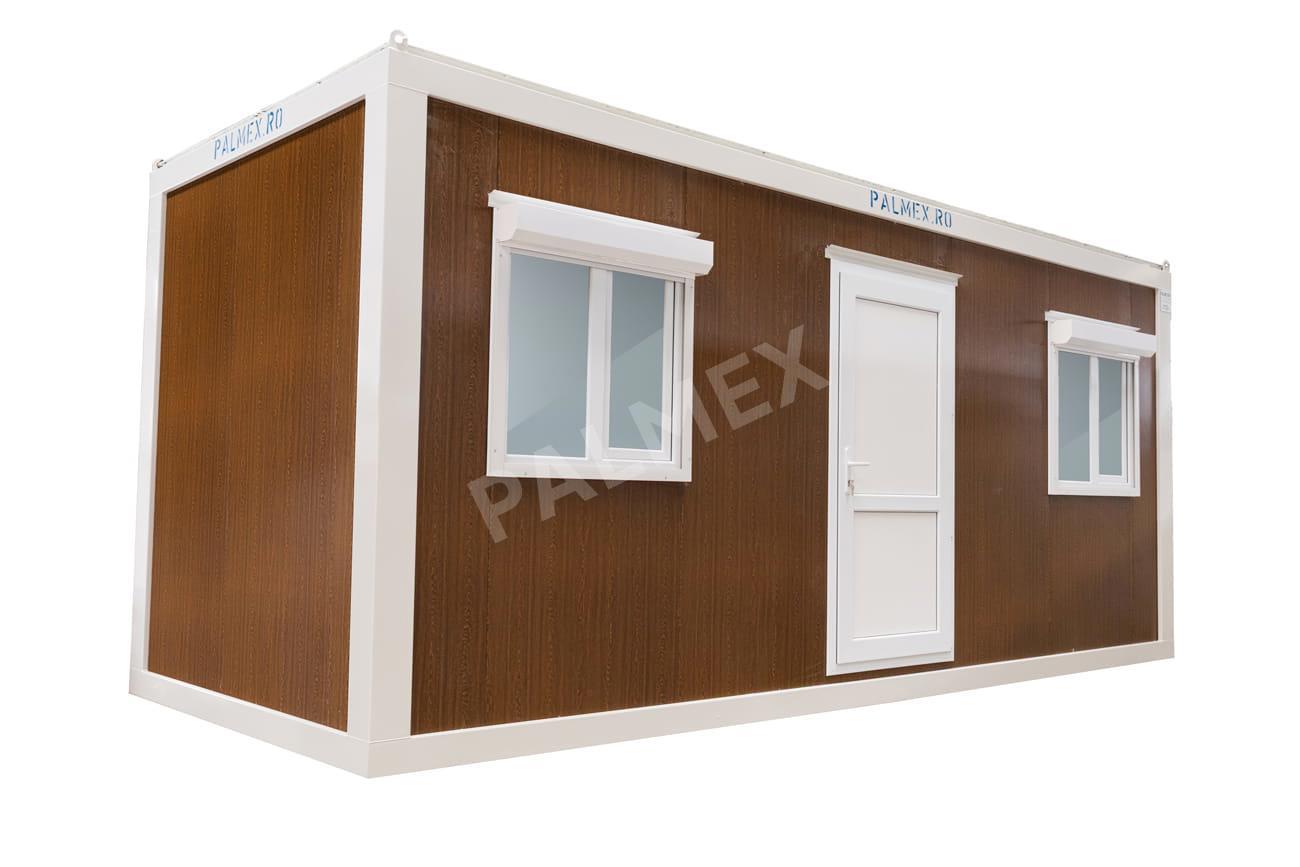 Container Birou 6m panouri aspect Lemn, SH