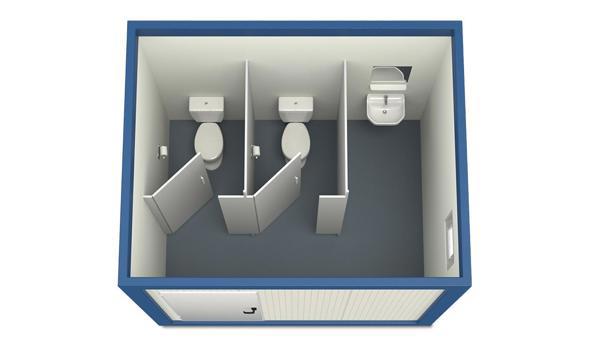 Container Sanitar 3m HI-FIX 2 WC