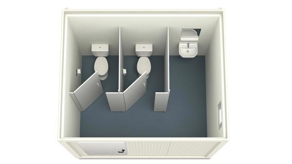 Container Sanitar 3m HI-FLEX 2 WC